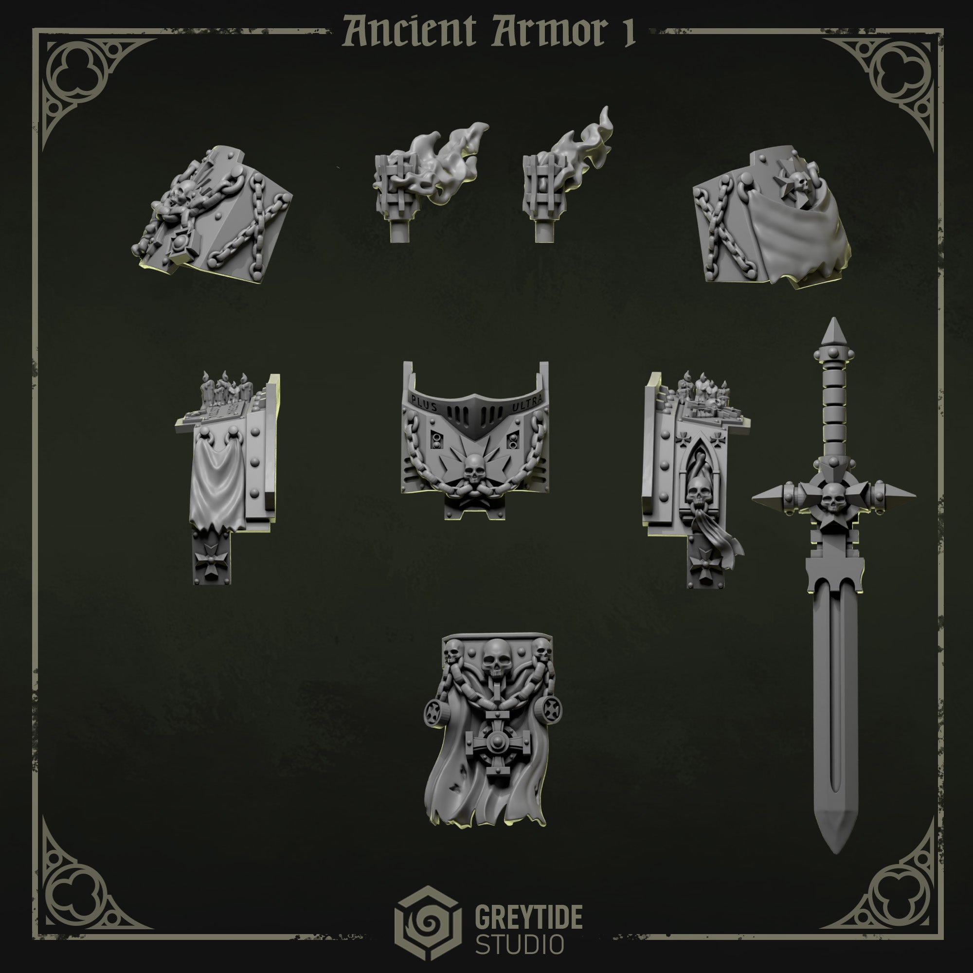 Eternal Pilgrims Ancient Armour set 1 - GreyTide Studios
