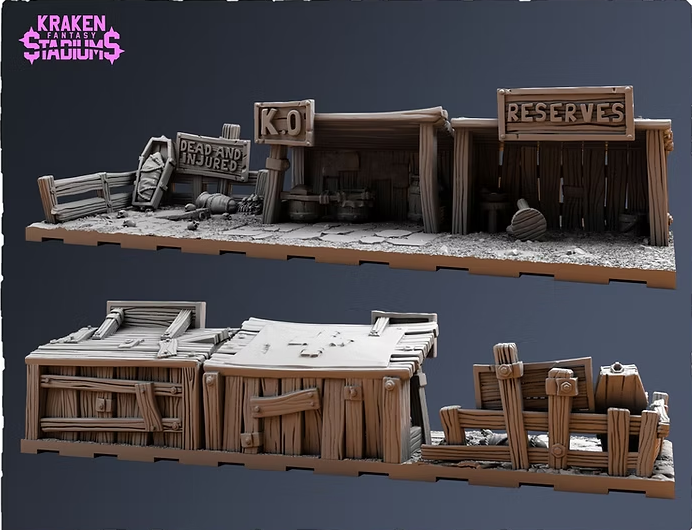 Kraken Studios - Fantasy Stadiums, Grass Dugout