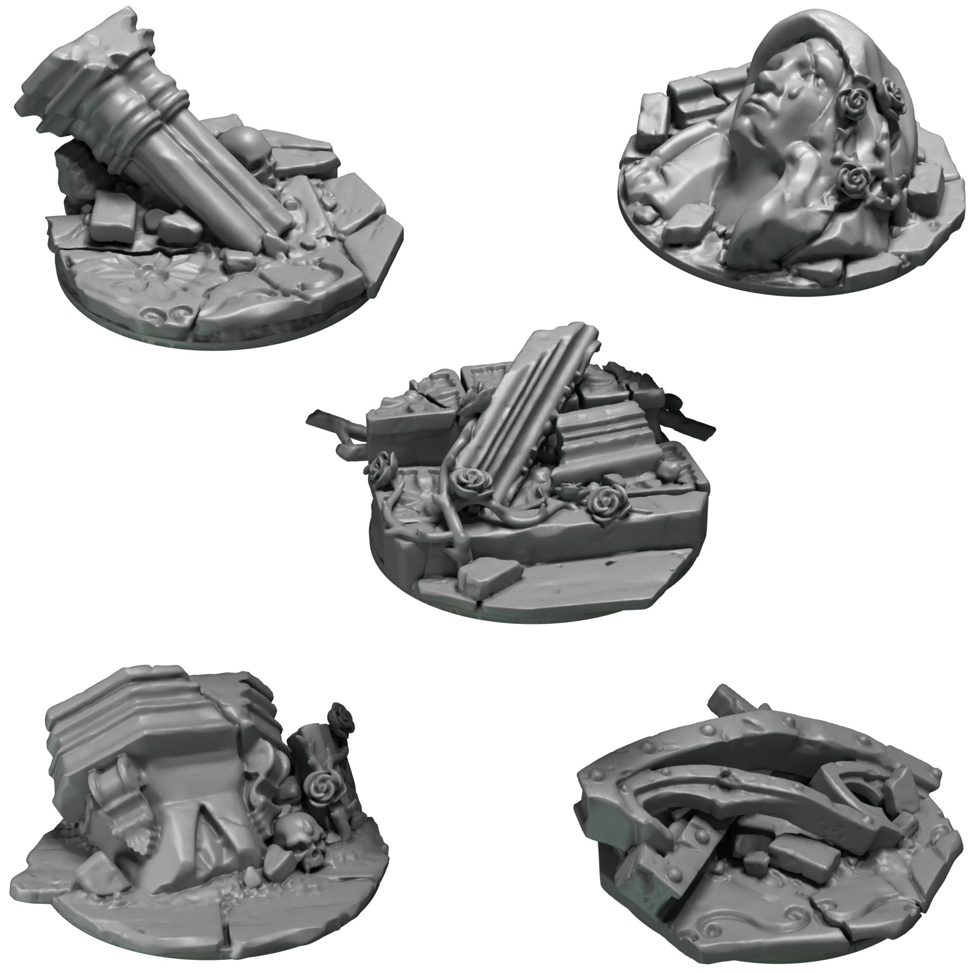 Crimson Lords 32mm Base Toppers set 2