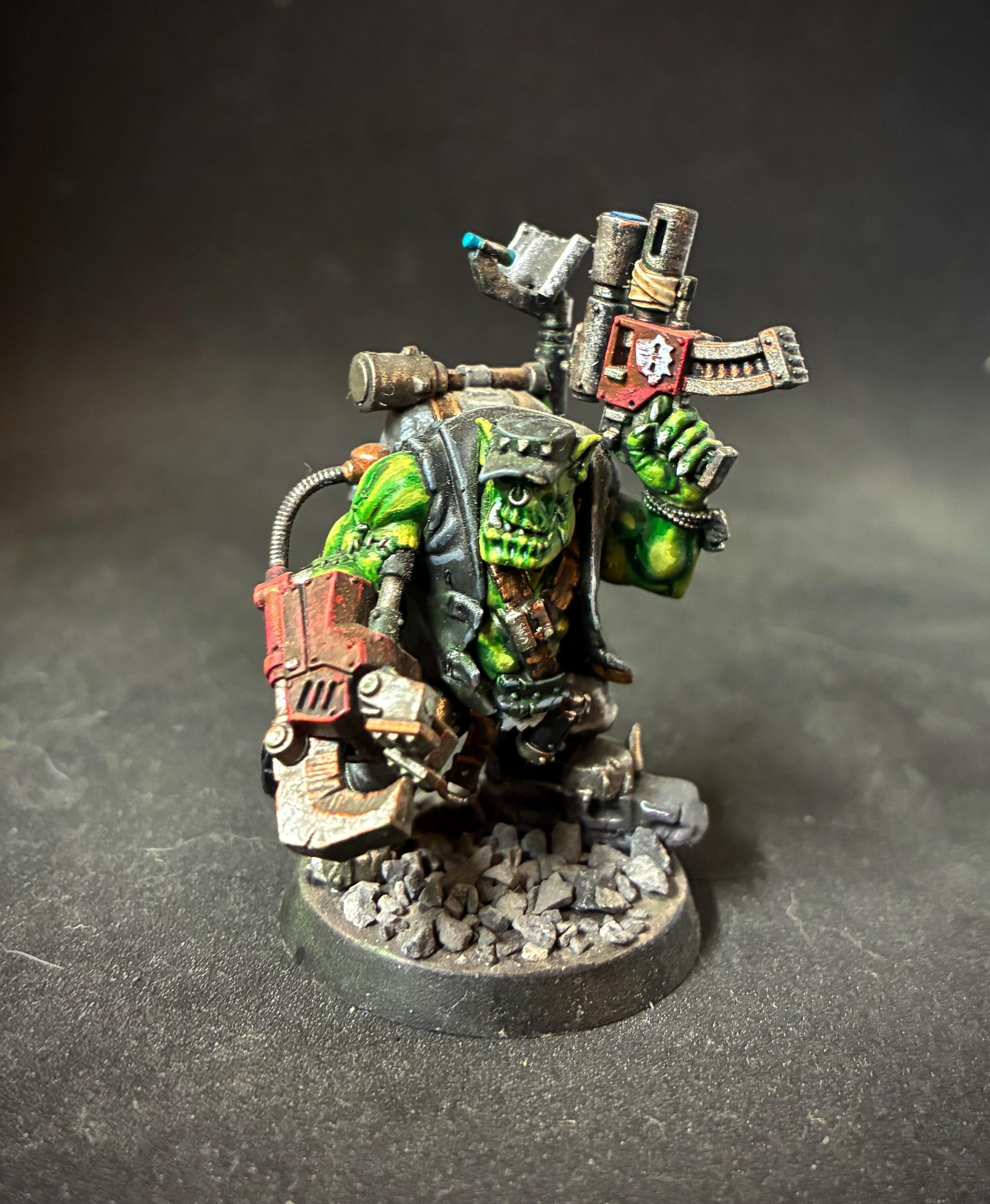 Original, Warhammer 40K Ork Commando - Painted.