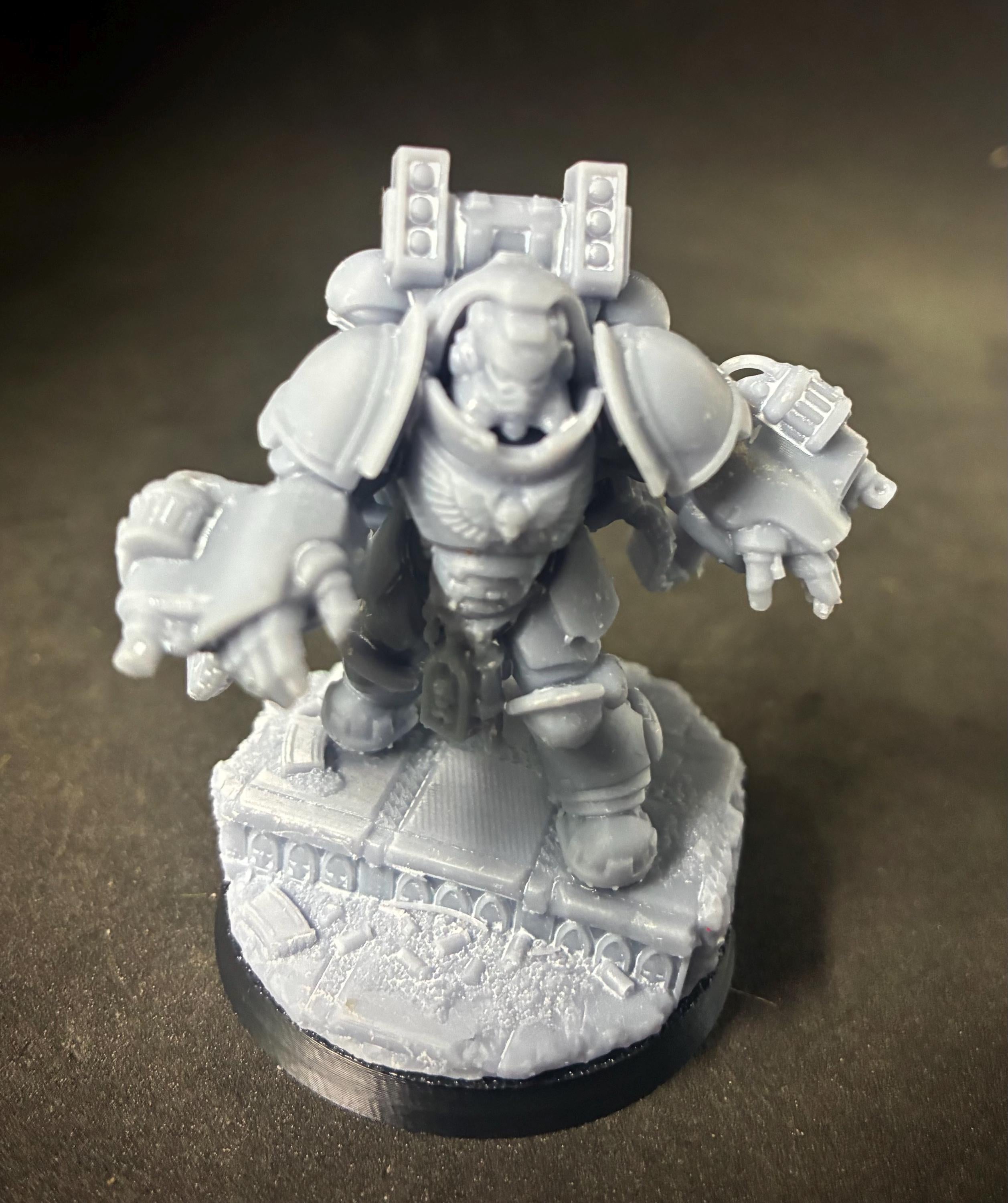 Space Marine Aggressive Flamers squad.