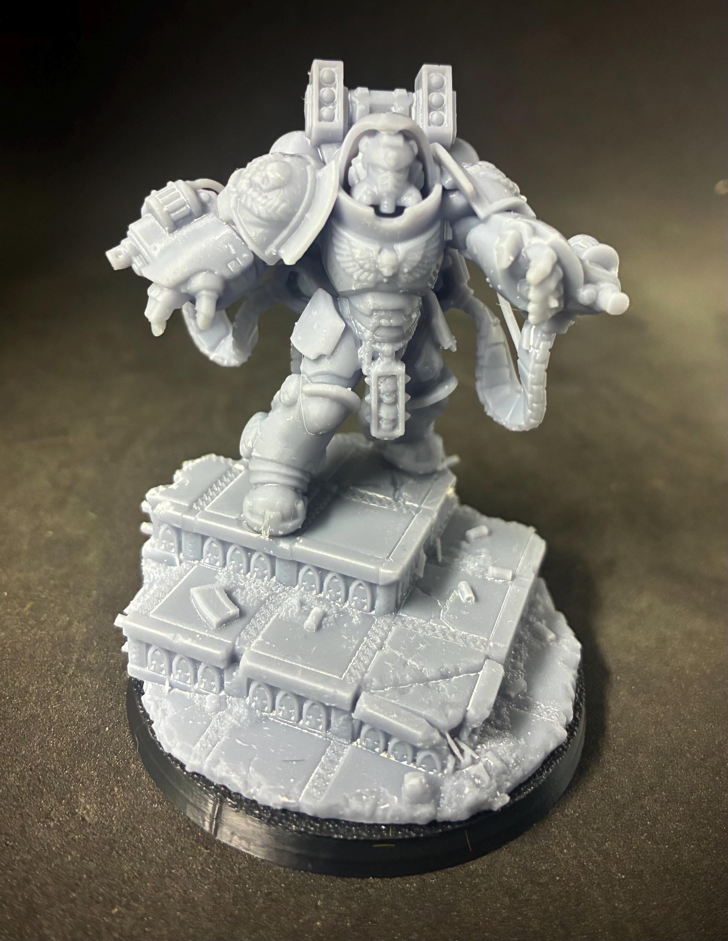 Space Marine Aggressive Flamers squad.